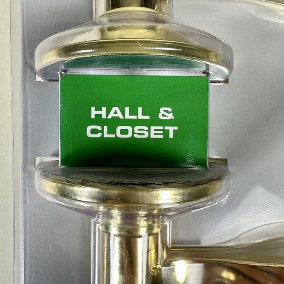 Defiant Naples Collection Hall & Closet Polished Brass Finish Door Handle - Picture 9 of 10